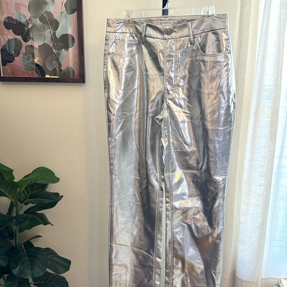 Good American Metallic Pants - NWOT Size 10/30 - Picture 4 of 7